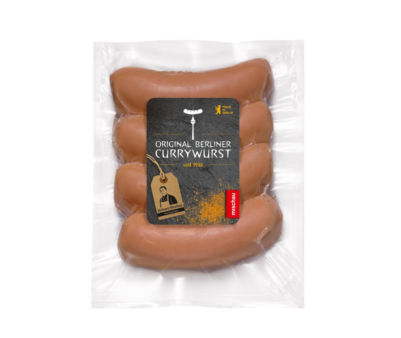 Berliner Currywurst 4 × 100 g umgerötet