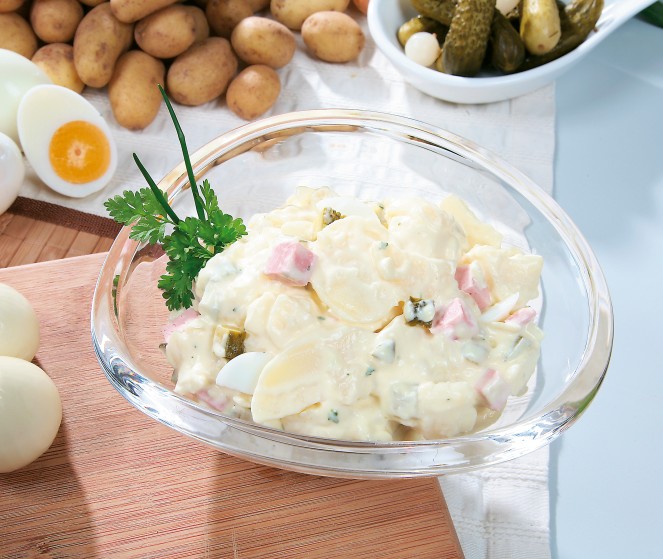 Kartoffelsalat mit Einlage