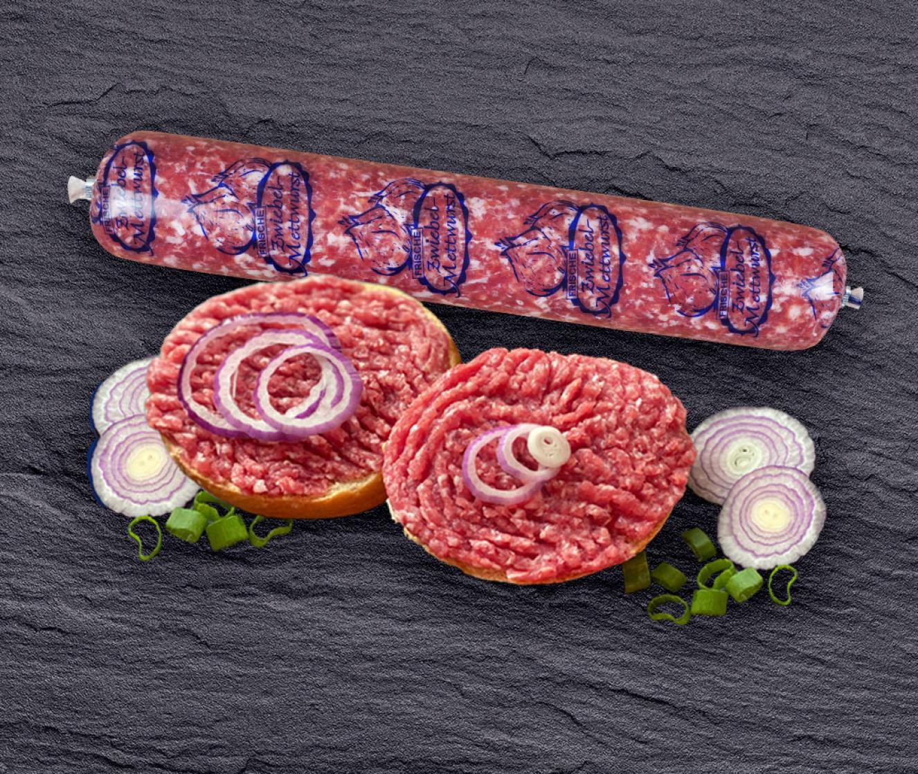 Zwiebelmettwurst, 500 g 