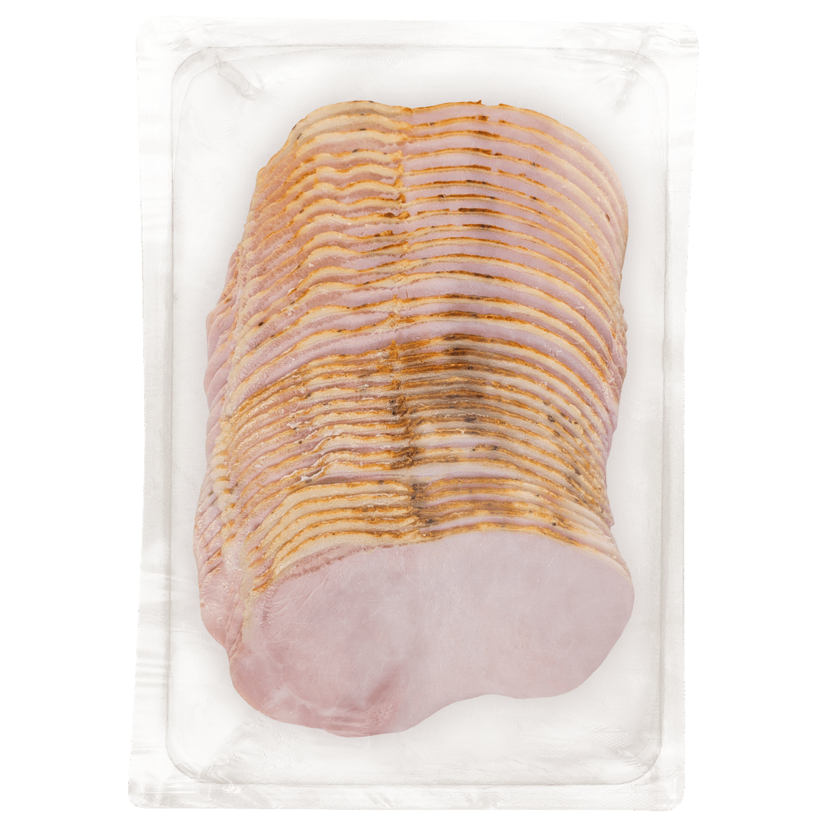 Braten Venezia in Scheiben 500 g in ATMOS-Schale auf weißem Hintergrund